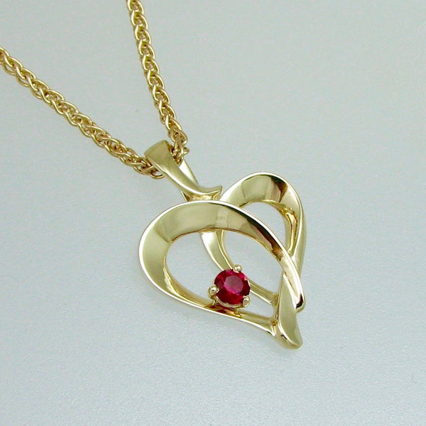 Ribbon Heart Pendant,Custom,custom jewelry designer,custom jewelry design, Handmade jewelry, handcrafted, fine jewelry designs, designer goldsmiths, unique jewelry designs, northwest jewelry, northwest jewelry designers, pacific northwest jewelry,