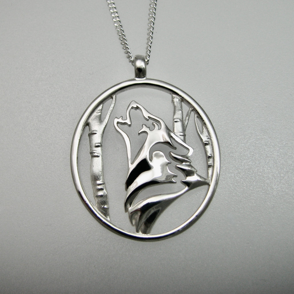 Bespoke Wolf Logo Pendant