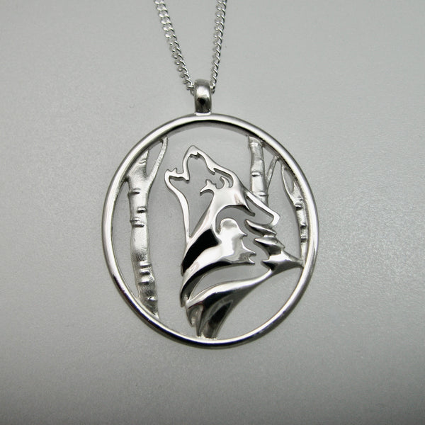 Bespoke Wolf Logo Pendant