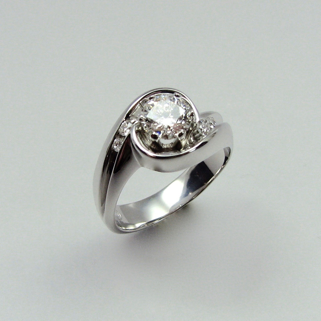 Moire Bypass,Custom,custom jewelry designer,custom jewelry design, Handmade jewelry, handcrafted, fine jewelry designs, designer goldsmiths, unique jewelry designs, northwest jewelry, northwest jewelry designers, pacific northwest jewelry,