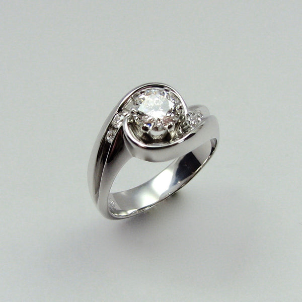 Moire Bypass,Custom,custom jewelry designer,custom jewelry design, Handmade jewelry, handcrafted, fine jewelry designs, designer goldsmiths, unique jewelry designs, northwest jewelry, northwest jewelry designers, pacific northwest jewelry,